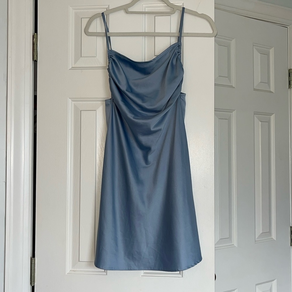 Danielle Bernstein light blue Dress